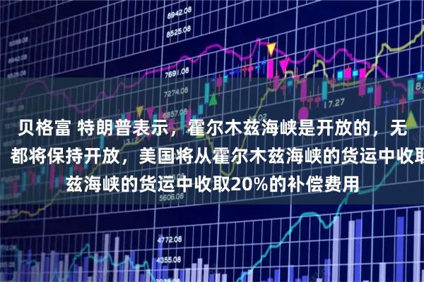 贝格富 特朗普表示，霍尔木兹海峡是开放的，无论伊朗是否参与，都将保持开放，美国将从霍尔木兹海峡的货运中收取20%的补偿费用