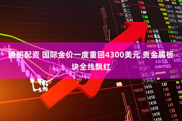 通昭配资 国际金价一度重回4300美元 贵金属板块全线飘红